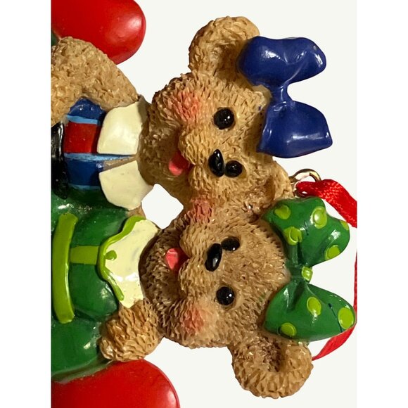Best Friends Bear Christmas Ornament With Red String - Picture 6 of 10